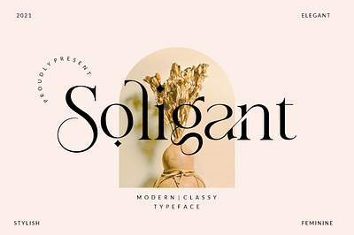 Soligant - Display Serif Font wedding serif font