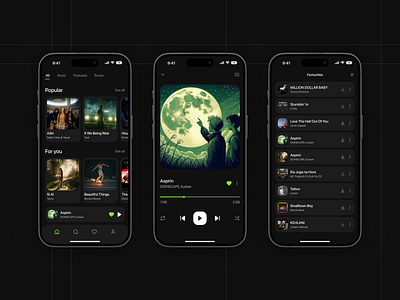 TuneFlow – Mobile Music App ai design mobile mobile app mobile design music player ui ux