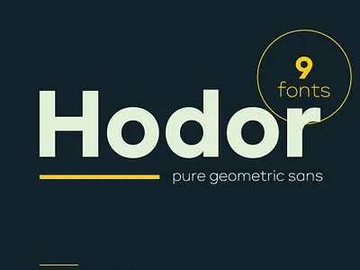 Hodor Sans Serif Font minimalist