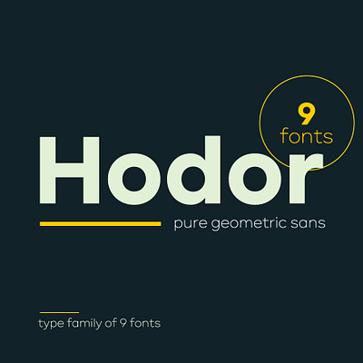 Hodor Sans Serif Font minimalist