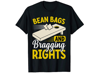 BEAN BAGS AND BRAGGING RIGHTS branding bulk t shirt custom t shirt design graphic design illustration illustrator logo marketing t shirt design tshirt tshirts typography vector