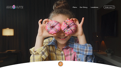 Donuts Website Hero Section + Landing Page donut site landing page prototyping uiux web ui website ui