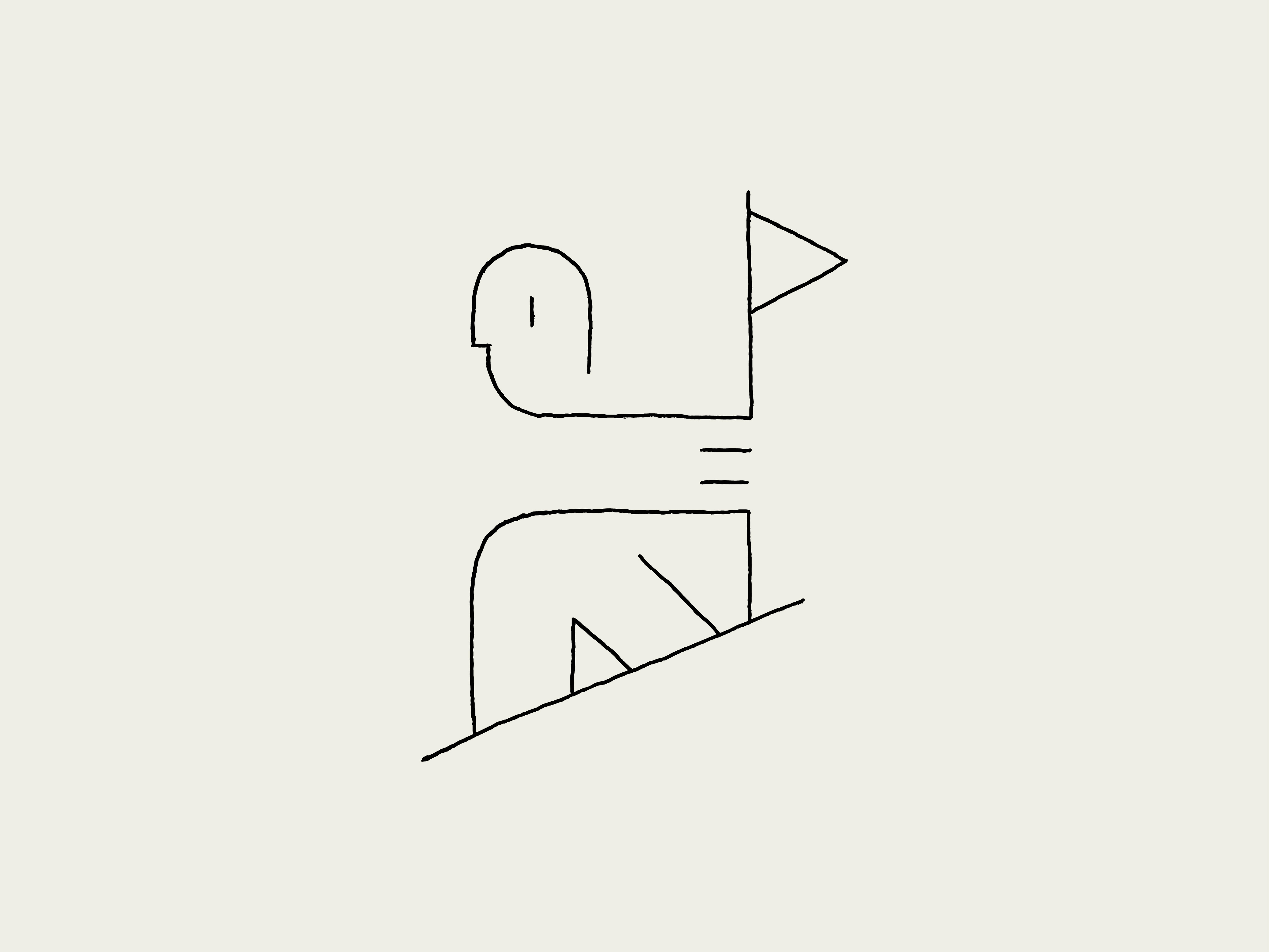 "On the Peak" - Minimalist Line Art of Man Reaching the Summit abstract accomplishment achievement artwork climbing conquering digital illustration goal illustration inspiration line art minimalist modern motivation mountain personal success reaching the summit simplicity success victory