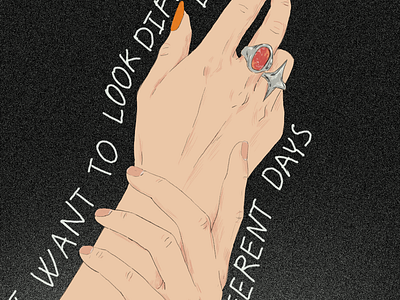 body pt.3 body body positivity editorial illustration hands illustration jewelry