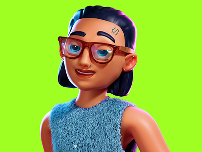 YP Series 3d avatar c4d cartoon characterdesign customer illustration nft portrait rd user