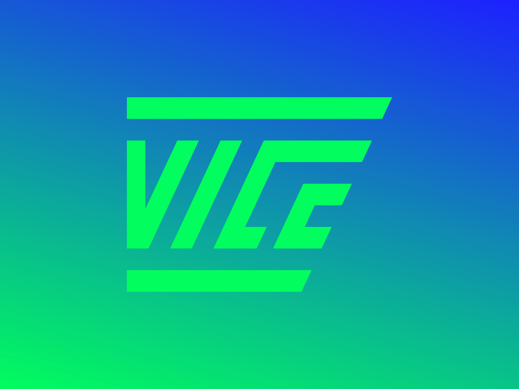 Vice Logo blue brand branding company logo custom type gradient green identity logo logo design logo mark logotype minimal monogram pattern startup startup logo typography visual identity wordmark