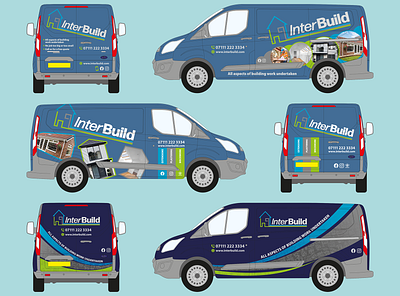 InterBuild - Logo design and van graphics / wrap branding graphic design logo logo design van graphics van wrap vehicle wrap wrap advertising