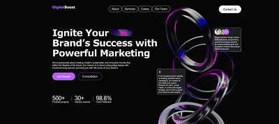 Marketing Agency Landing design landing marketing marketing agency ui ux