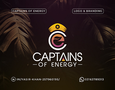 CAPTAINS OF ENERGY BRANDING branding case study design energy logo graphic design graphics designer illustrator letter c logo logo minimal logo modern logo photoshope portfolio