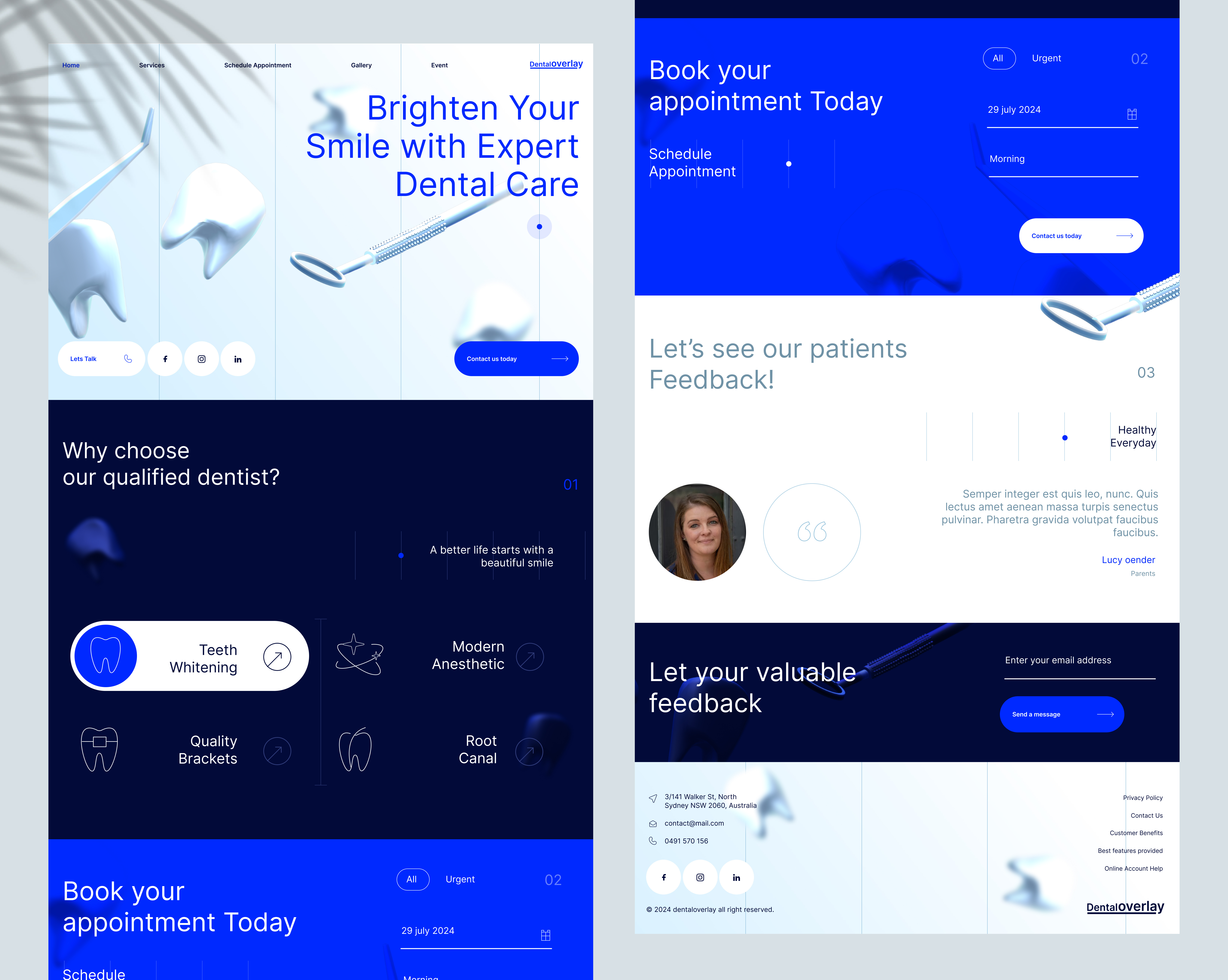 Example of Modern Landing Page & Website UI Design