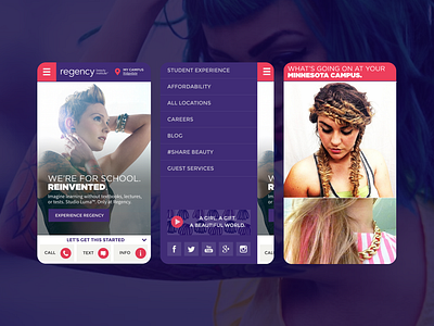 Responsive Website for a School of Cosmetology