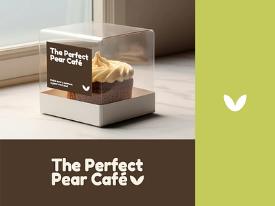 The Perfect Pear Café | Pastry Take-Out Box Design branding flyer graphic design graphics