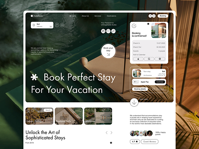 Hotel Booking Platform Design homepage platform