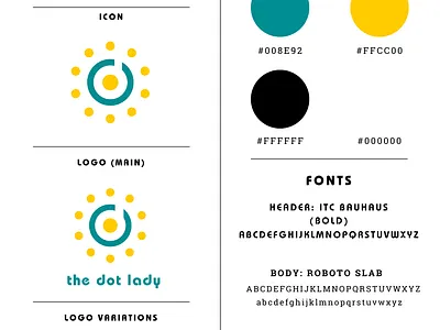 Re-branding Project | The Dot Lady branding design graphic design