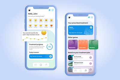 Mental Health app app design graphic design ui ux