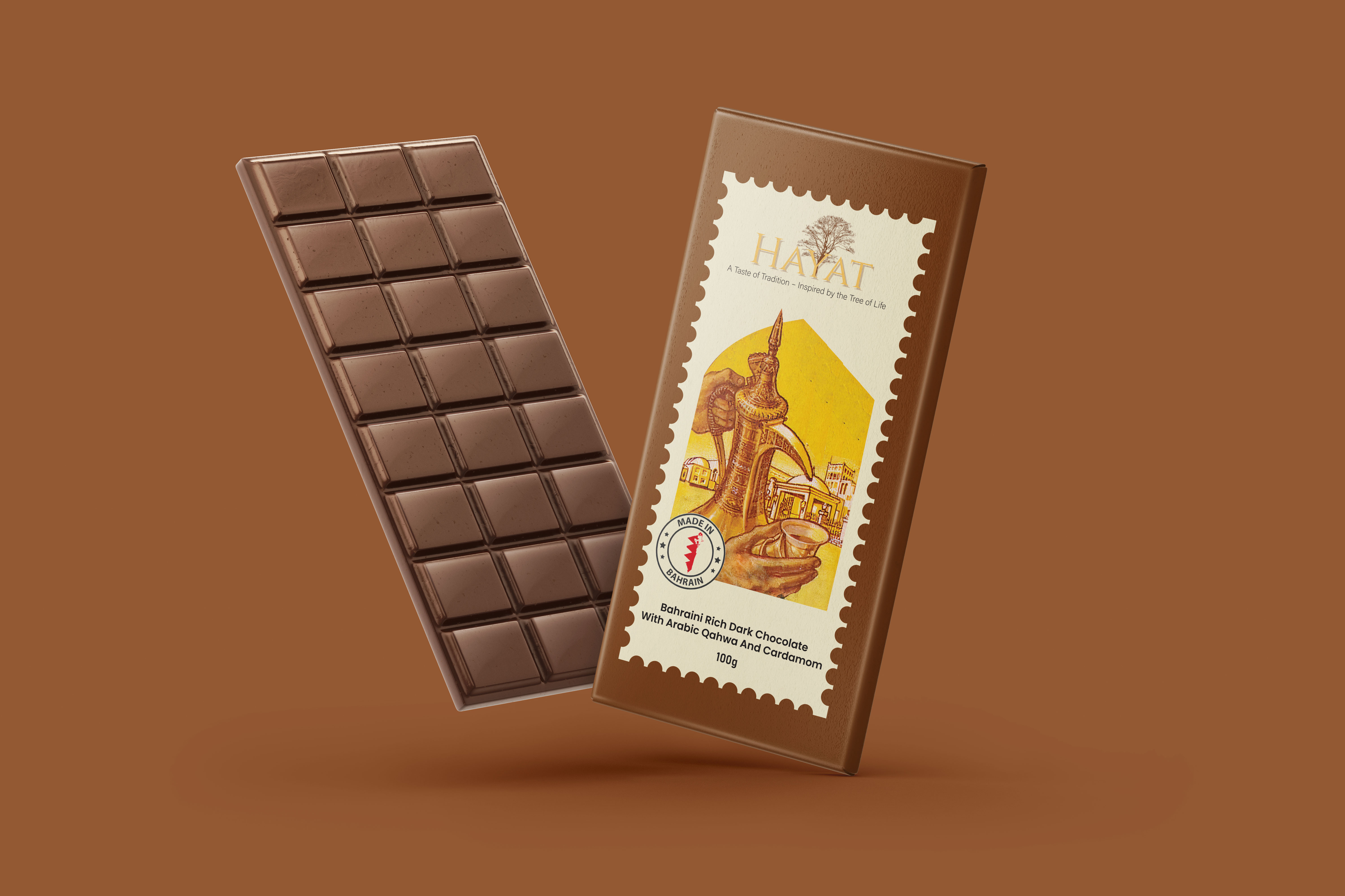 Example of Chocolate Bar Label Packaging Design