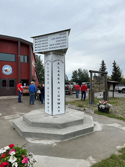 End of the Alaska Highway Sign ak alaska alcan design graphic highway sign