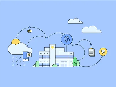 IBM HR Benefits benefits doctor health hospital hr illustration medical ui