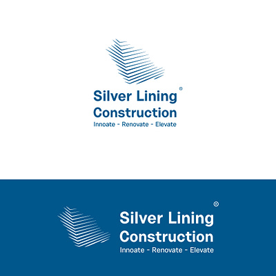 Silver Lining Construction - Logo Design app branding design graphic design house logo illustration logo logo design ui vector