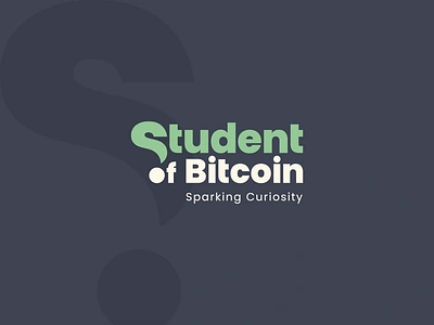 Student of Bitcoin logo design bitcoin bitcoin logo bitcoin startup btc logo curiosity logo student