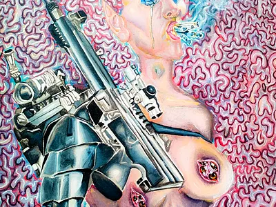 Μαχητική γυναίκα - Fighting woman athens photography digital art illustration photoshop αθήνα σχέδιο τέχνη φωτογραφία