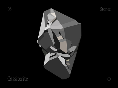 Cassiterite — Vector stone illustration archeology design graphic design illustration print stone stones vector