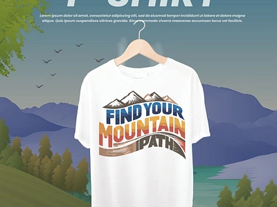 T Shirt Manipulation Design adventure advertainment background branding cloth clothing design design find forest leaf marketing mountain t shirt travel travel t shirt design visit world