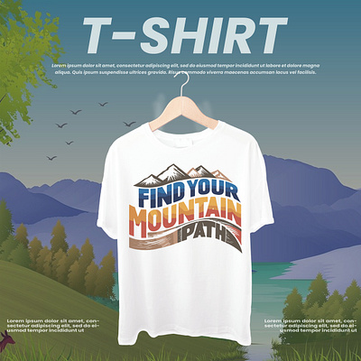 T Shirt Manipulation Design adventure advertainment background branding cloth clothing design design find forest leaf marketing mountain t shirt travel travel t shirt design visit world