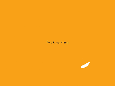 Fuck Spring 2d animation cell animation flower illustration motion motion design motion graphics spring