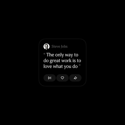 Daily Quote — IOS Widget Challenge Day 15 app design ios mobile mobile app ui ux widget