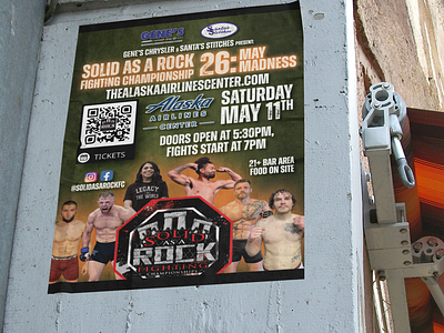 Solid as A Rock FC 26: May Madness Poster a alaska as club design fight fight club graphic poster rock solid