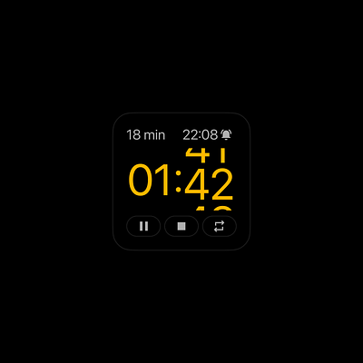 Cooking Timer — IOS Widget Challenge Day 22 app design ios mobile mobile app ui ux widget