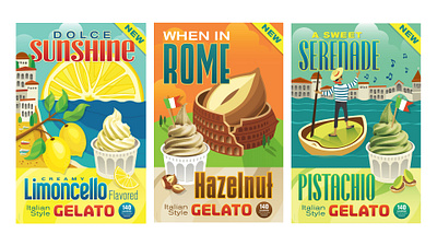 Gelato Illustration illustration vector