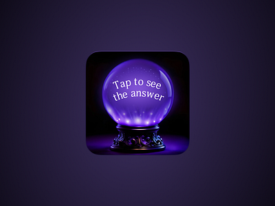 Magic Ball — IOS Widget Challenge Day 25 app design ios mobile mobile app ui ux widget