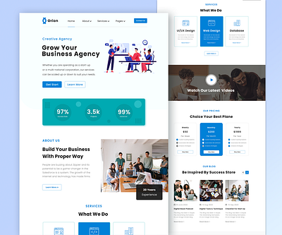 Business Agency Website agency website app design business website design figma landing page design mobile app ui ui design uiux design ux web design