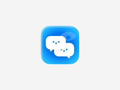 Russian Private Chat (No) — Apps Icon Challenge Day 2 app app icon design ios mobile mobile app ui ux