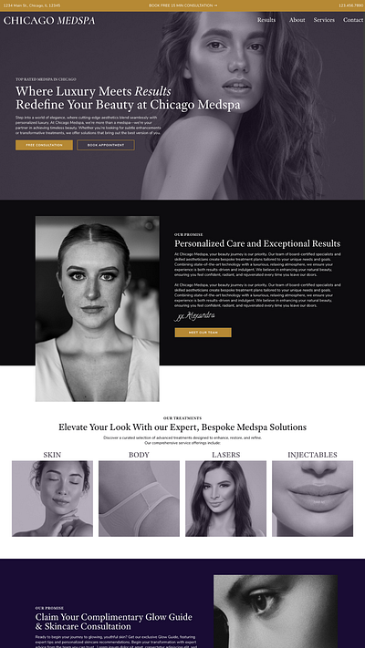 Luxe Medspa Web Design medspa web design