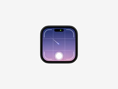 Camera App — Apps Icon Challenge Day 14 app app icon design ios mobile mobile app ui ux widget