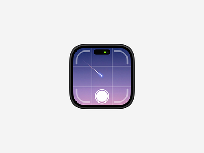 Camera App — Apps Icon Challenge Day 14 app app icon design ios mobile mobile app ui ux widget