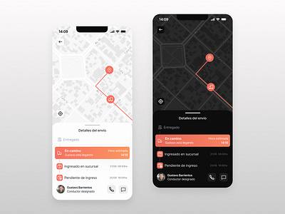 Delivery tracker app challenge dailyui delivery delivery tracker figma mobile service design club shipment ui camp ui camp w24