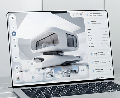 FuturoEstate concept dashboard future modern real estate agent realestate ui web white