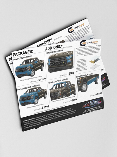 Covrgard Packages Flyer alaska business covrgard design flyer flyers graphic design pricing