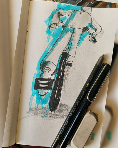 Sketch # bicycle illustration