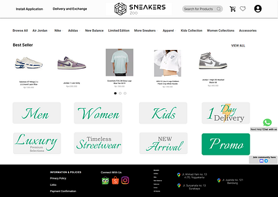 Sneakers Zoo Web - BETA betaversion ui web