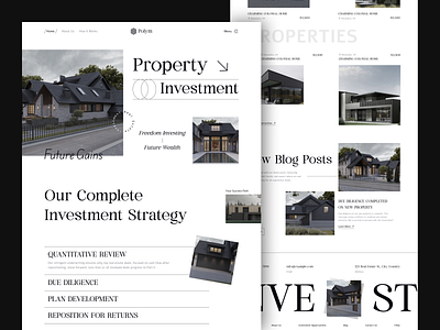 Property - Investment Landing Page architecture commercial real estate portal industrial invest investment landing page property property investment portal real estate real estate agency real estate fundrising real estate investing platform real estate investment real estate landing page real estate website startup web web design website