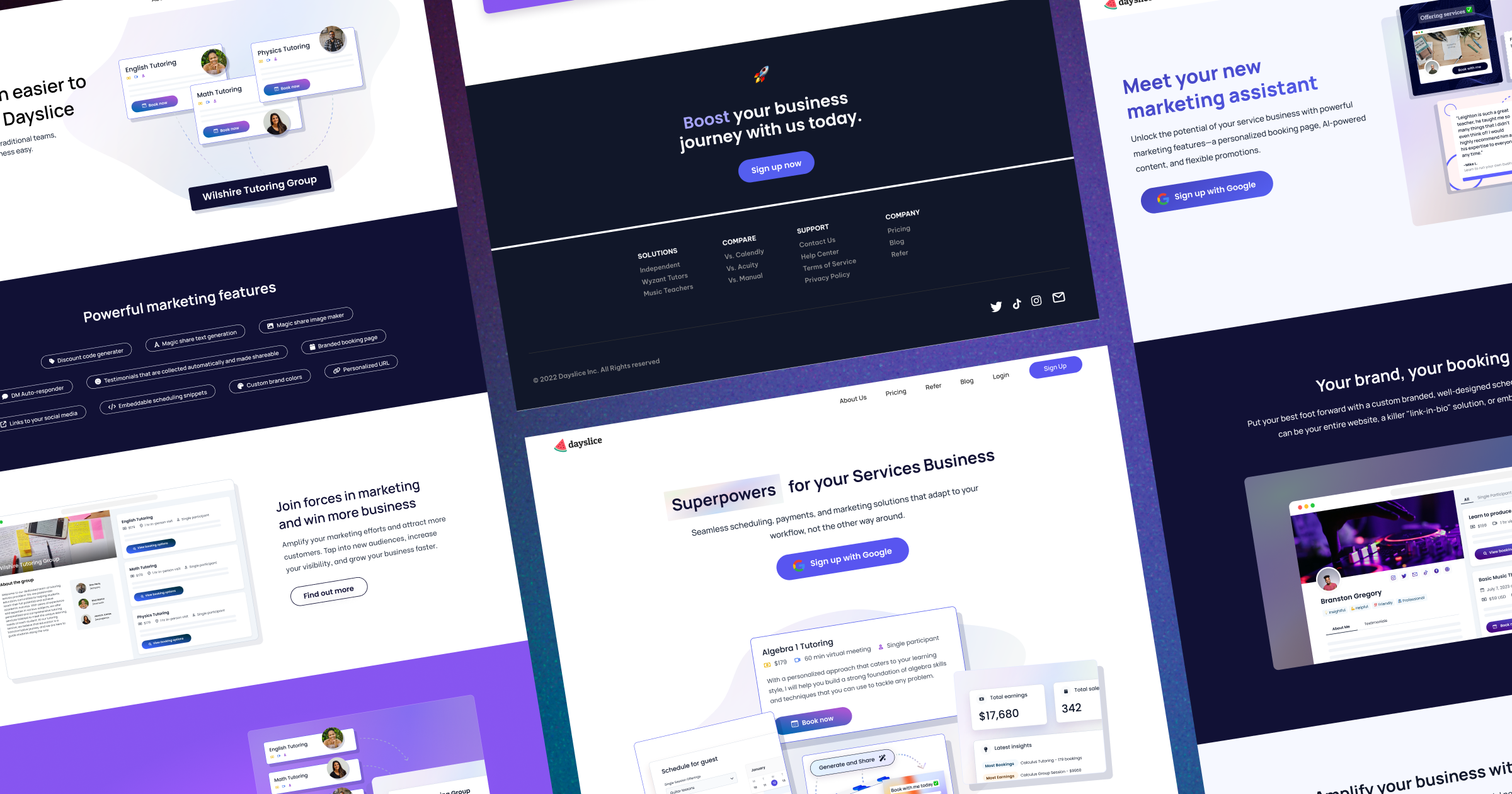 SaaS Landing Page: Platform for Service Businesses clean framer home page landing page minimalistic modern professional saas service business startup website ui ux web web design web development website