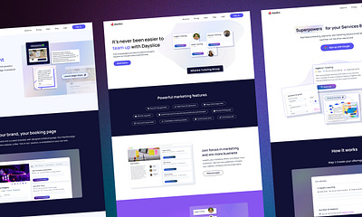 SaaS Landing Pages for Service Businesses home page landing page minimalistic modern saas ui ux web website