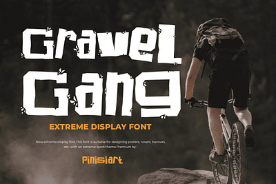 Gravel Gang – Sporty Font gaming font sans serif font sport font