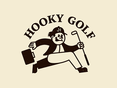 Escape Artist branding golf graphic design illustration