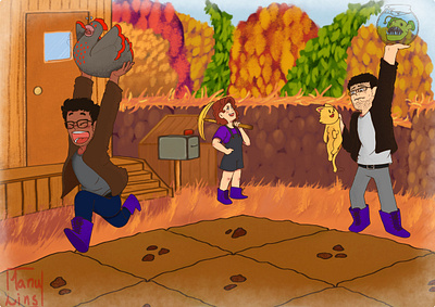 Illustration 1 character games illustration